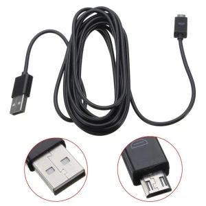 Micro USB kabel 3 m pro ovladač PS4 a Xbox One – nabíjejte a hrajte