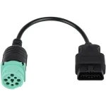 OBD2 kabel 9 pin na 16 pin pro kamion Cummins