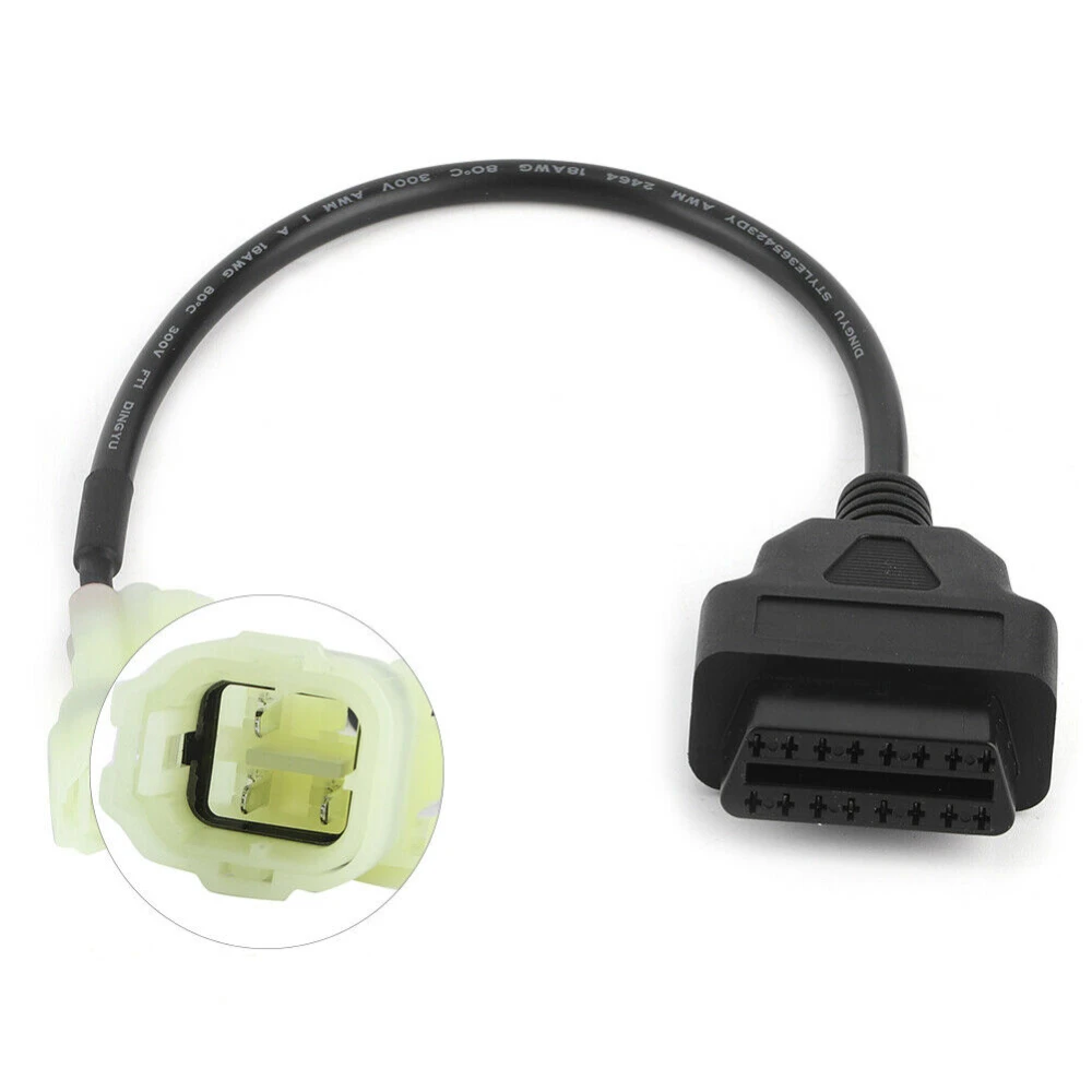OBD2 kabel na 4 pin pro motorku Honda - kvalitní diagnostický adaptér