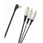S-Video kabel pro PSP 2000 Slim se zlatými 24K konektory pro TV