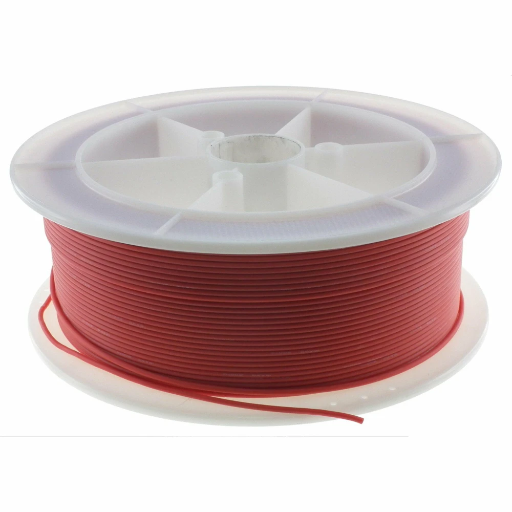 Silikonový kabel 22AWG červený do 200°C a 600V
