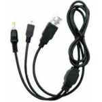 USB kabel pro nabíjení a data PSP 3000 kompatibilní s PSP 2000 a PSP Slim satkit