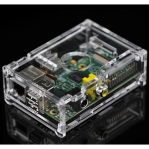 Průhledný kryt z plexiskla pro Raspberry Pi Model A a B