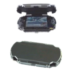 Ochranné plastové pouzdro pro PSP s nastavitelným víkem a integrovaným stojánkem