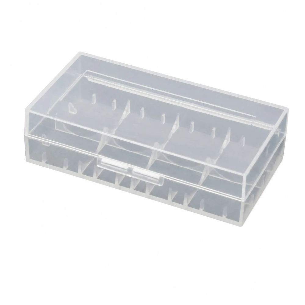 Krabička Držák Pouzdro na Baterie 2× 20700 21700 Průhledný Plast Úložiště
