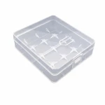 Krabička Držák Baterií 4× 18650 Průhledný Plast Skladování Ochrana