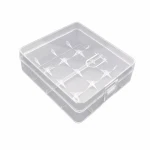 Krabička Držák Baterií 4× 18650 Průhledný Plast Skladování Ochrana
