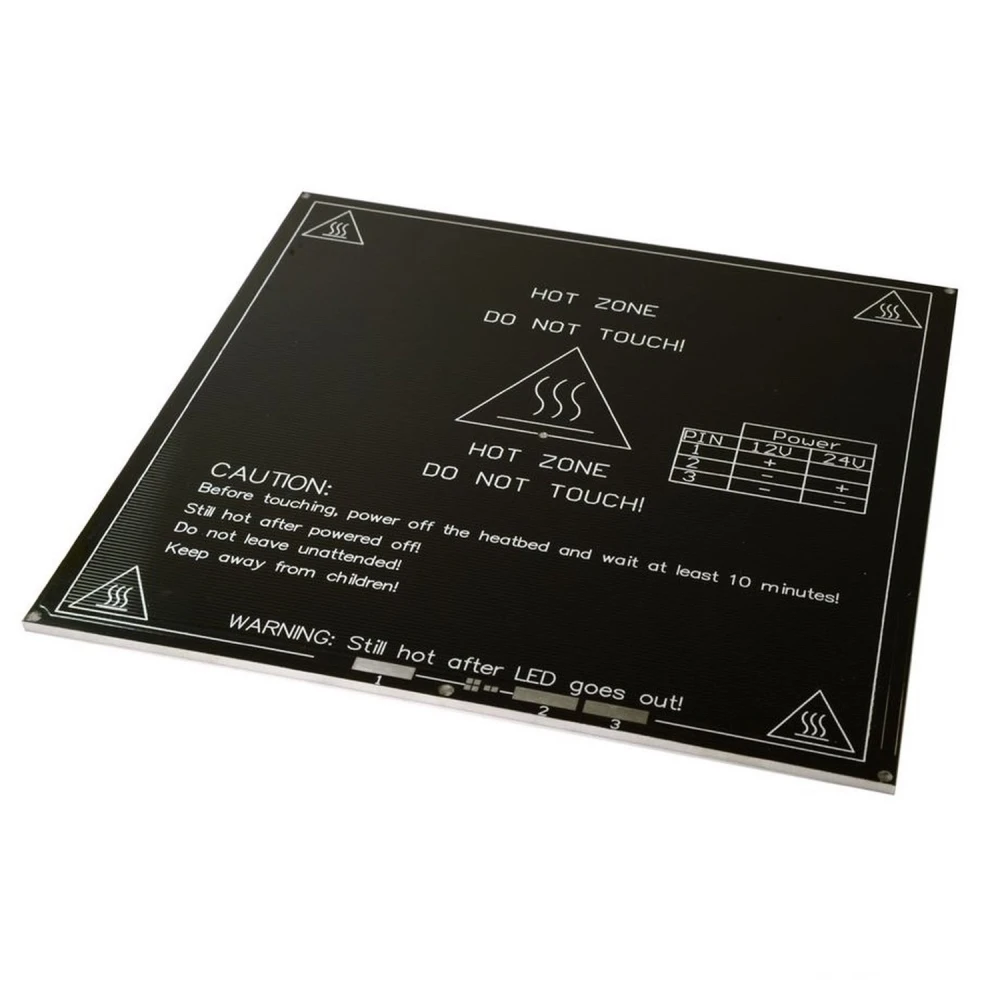 Vyhřívaná podložka z hliníku MK3 200x200 pro 3D tiskárnu Prusa