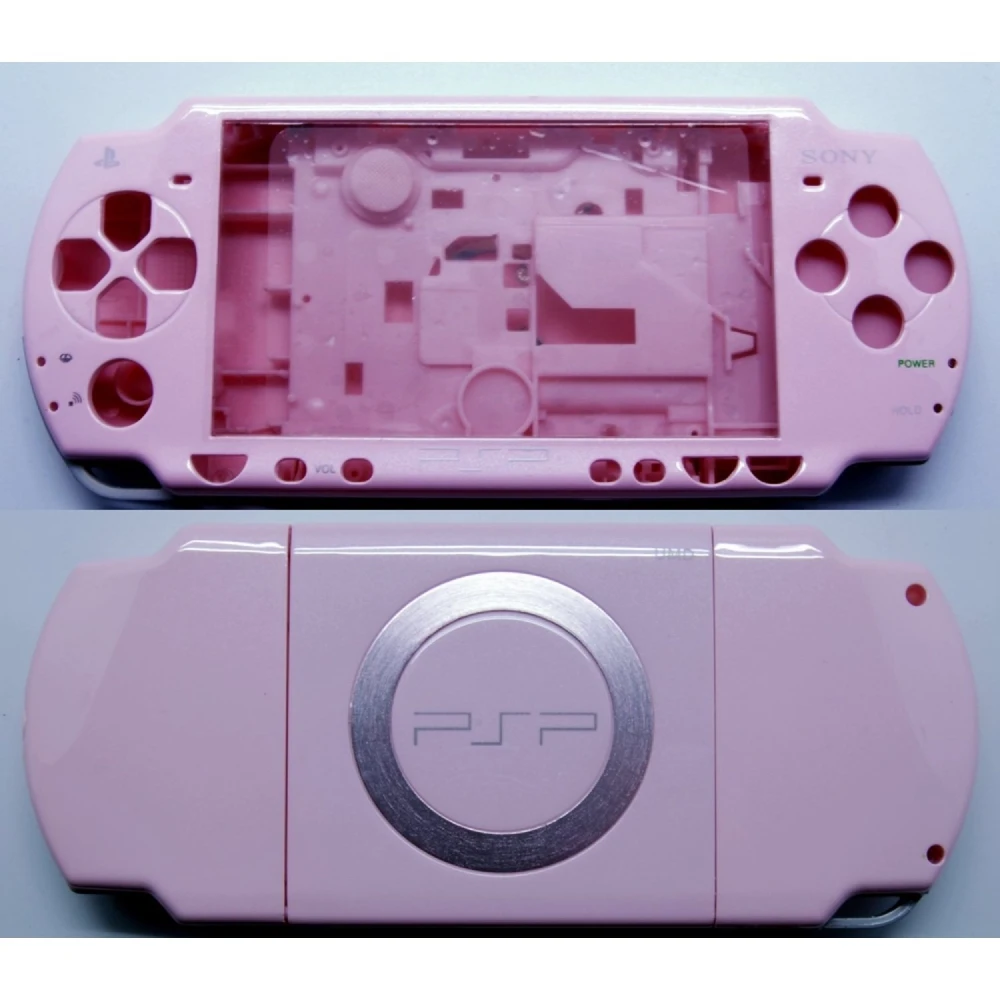 Kompletní kryt PSP 2000 růžový s tlačítky pro PSP Slim