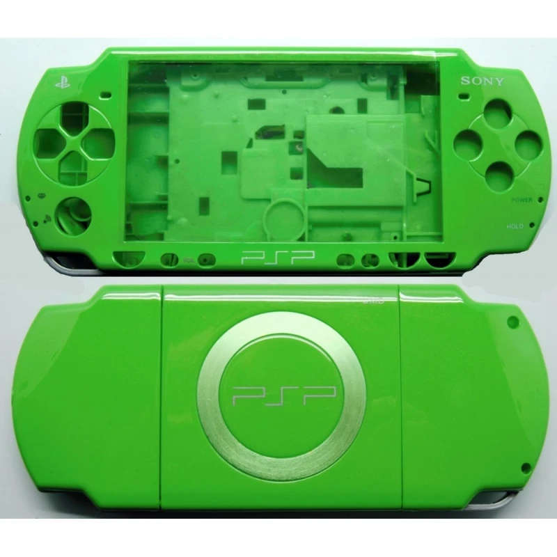Kompletní kryt PSP 2000 Slim zelený s tlačítky