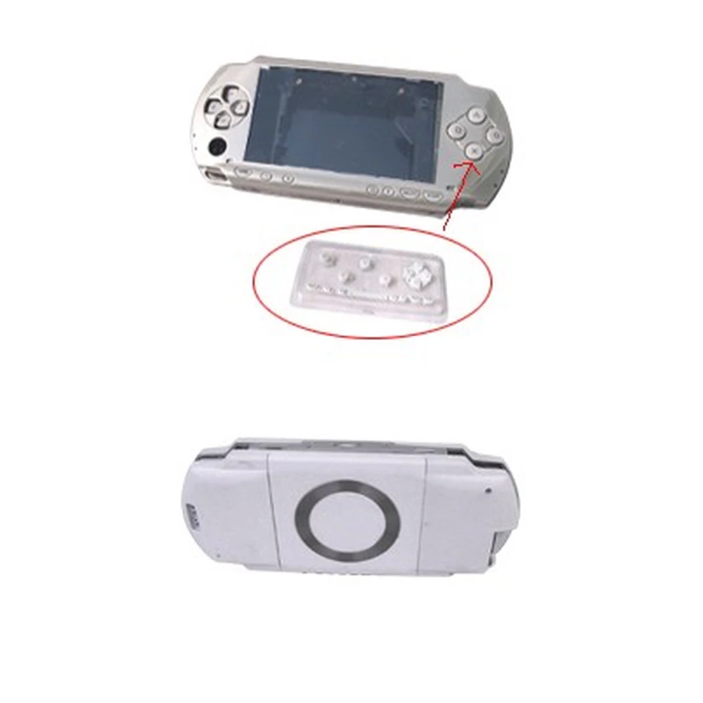 Kompletní bílý kryt PSP s tlačítky pro opravu a úpravu