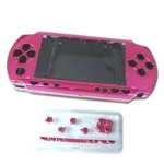 Růžový kompletní kryt PSP s tlačítky pro opravu a úpravu