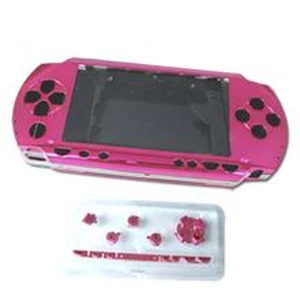 Růžový kompletní kryt PSP s tlačítky pro opravu a úpravu