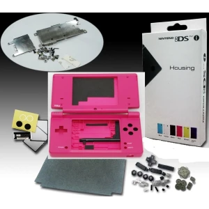Růžový kryt pro Nintendo DSi – kompletní sada s tlačítky a šroubky