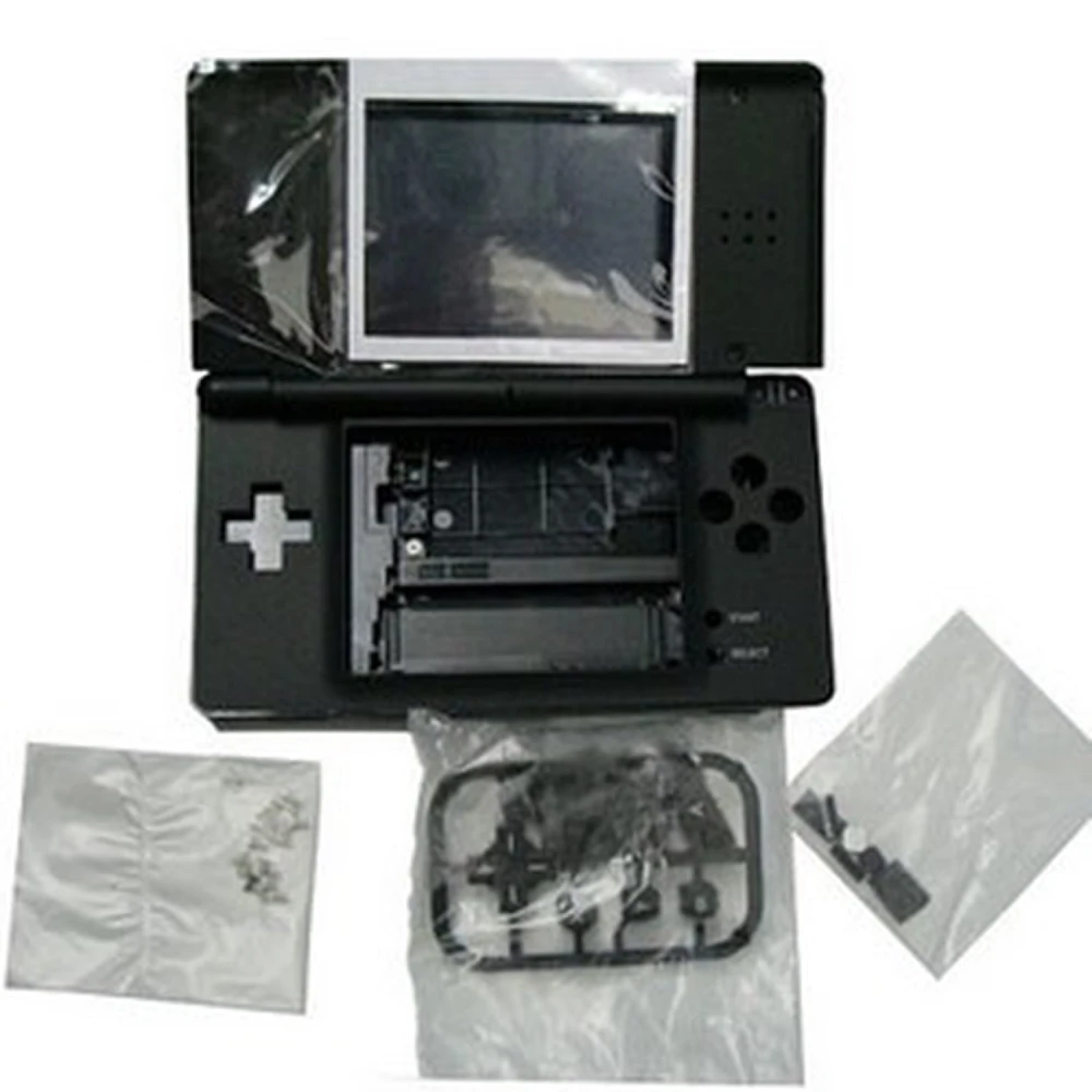 Náhradní kryt Nintendo DS Lite černý pro opravu a tuning