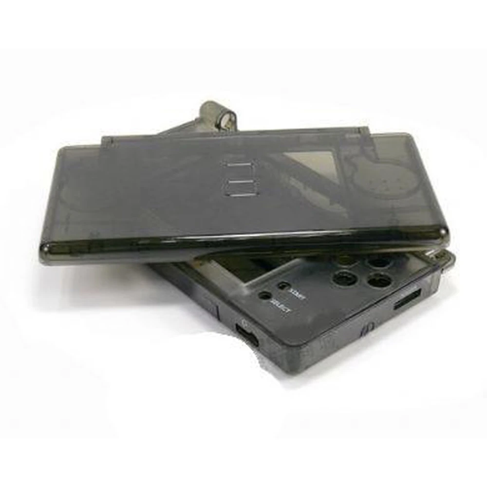 Náhradní kryt Nintendo DS Lite černý průhledný s tlačítky a šroubky