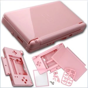 Růžový náhradní kryt Nintendo DS Lite pro kompletní výměnu a personalizaci