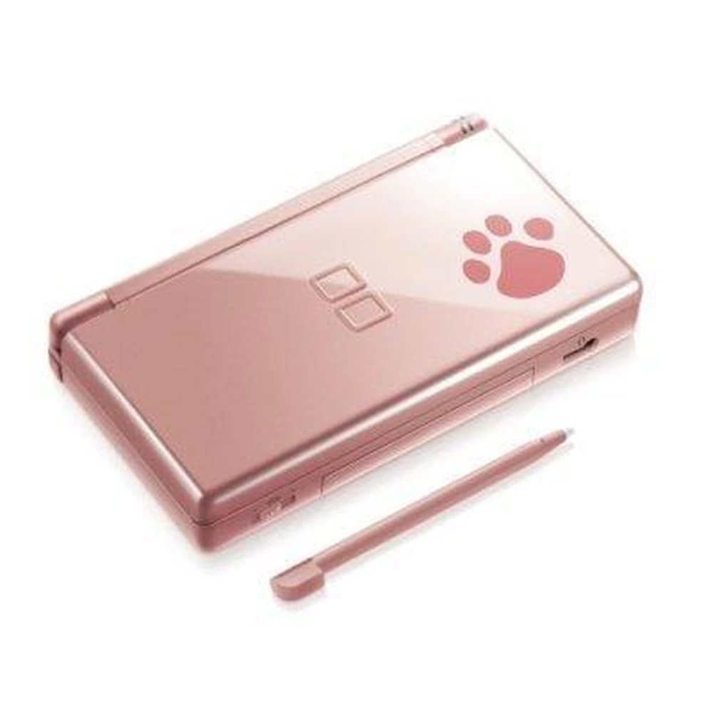 Náhradní kryt pro Nintendo DS Lite Nintendogs s růžovým metalickým designem