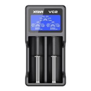 satkit XTAR VC2 univerzální nabíječka Li-Ion baterií s LCD
