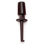 Připojovací klip pro zkušební sondu 4cm černý s jednoduchým háčkem satkit