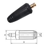 Mužský vzduchový konektor 50-70 pro svařovací kabel 400A od Mlink
