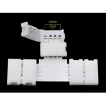 LED T konektor 4 pin 10mm 5050 RGB pro LED pásky YourLed