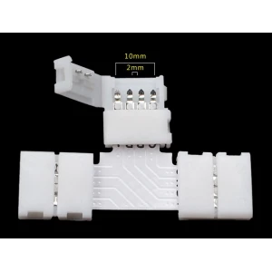 LED T konektor 4 pin 10mm 5050 RGB pro LED pásky YourLed