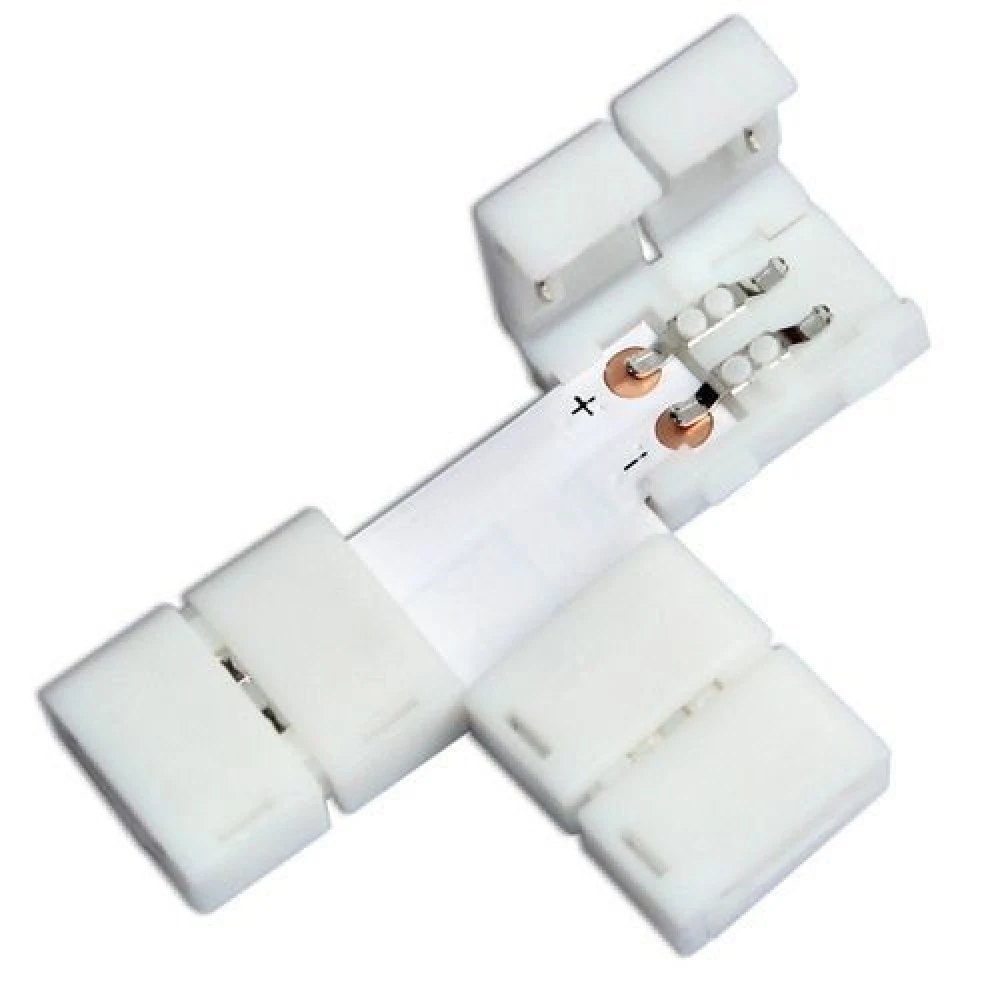 LED clip T konektory 10mm 2pin 5050/5630 RGB pro LED pásky