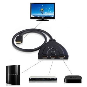 HDMI přepínač 3 porty - HDMI switch 1080p pro PS3 Xbox HDTV