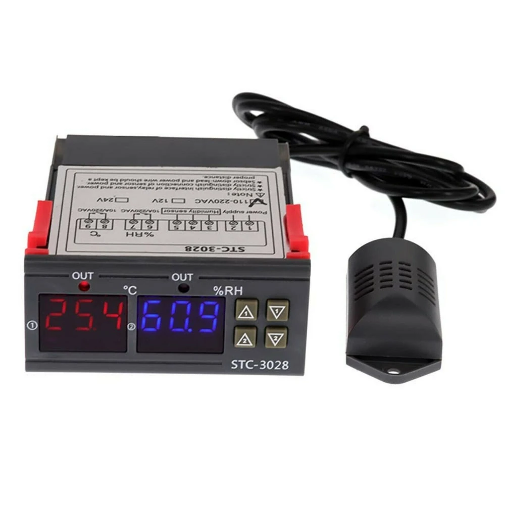 Digitální regulátor teploty a vlhkosti STC-3028 220V