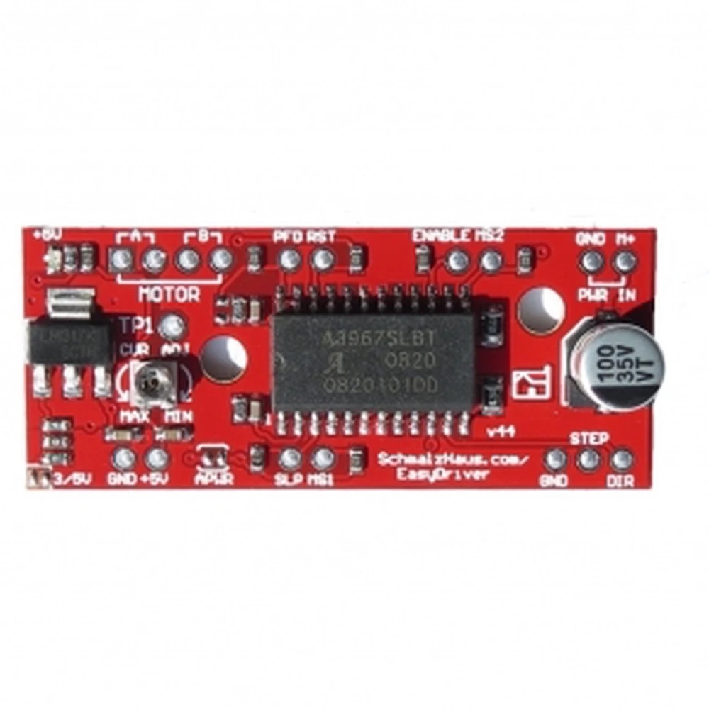 Řadič Easydriver V4.4 A3967 pro krokové motory kompatibilní s Arduino