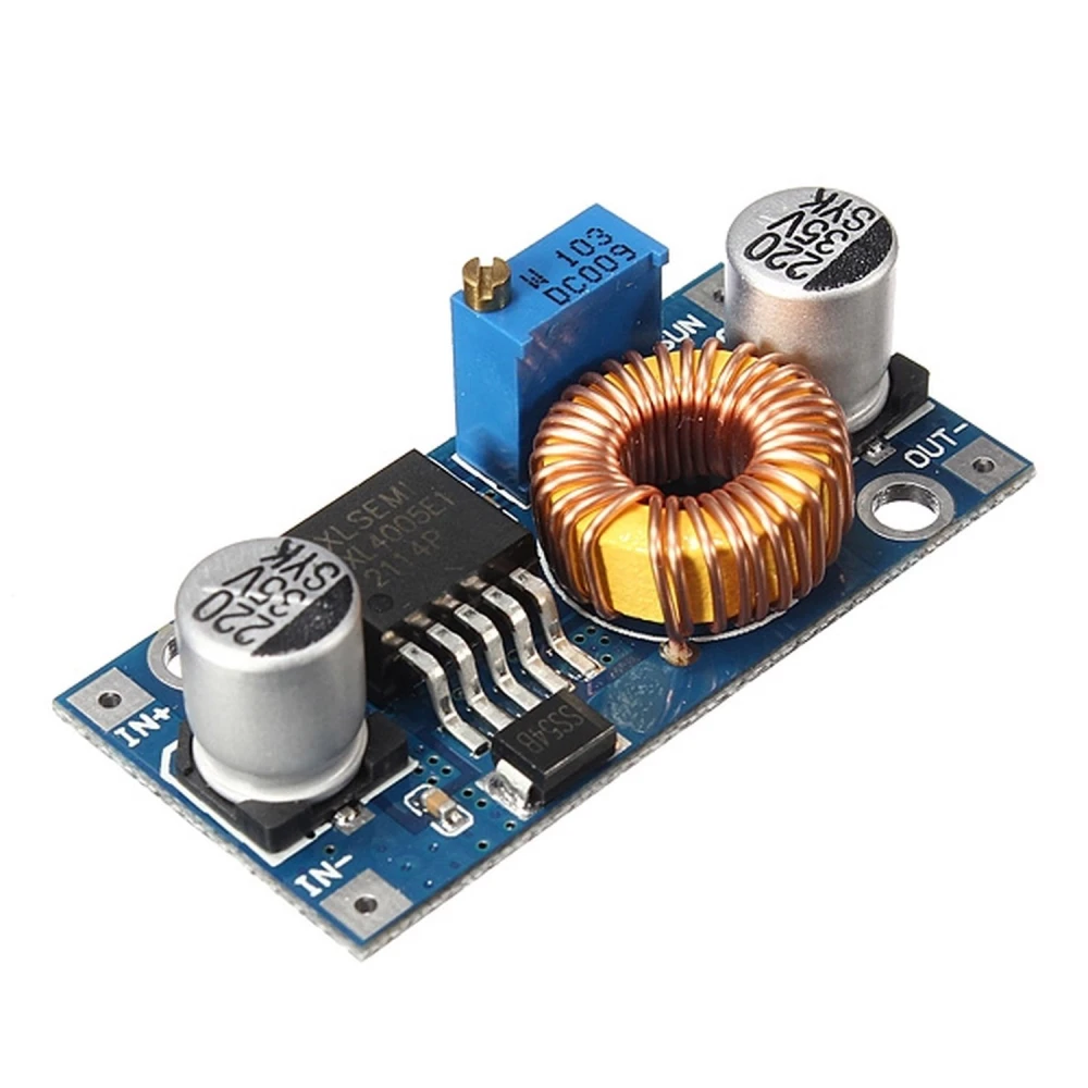 DC-DC měnič XL4005E nastavitelný zdroj 5A 1.25V-32V pro Arduino a elektroniku