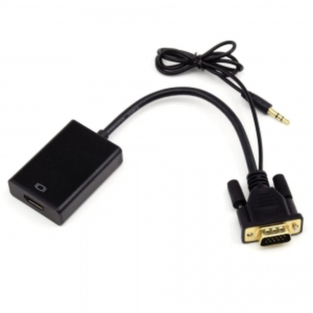 VGA na HDMI převodník s audio pro obraz a integrovaný zvuk