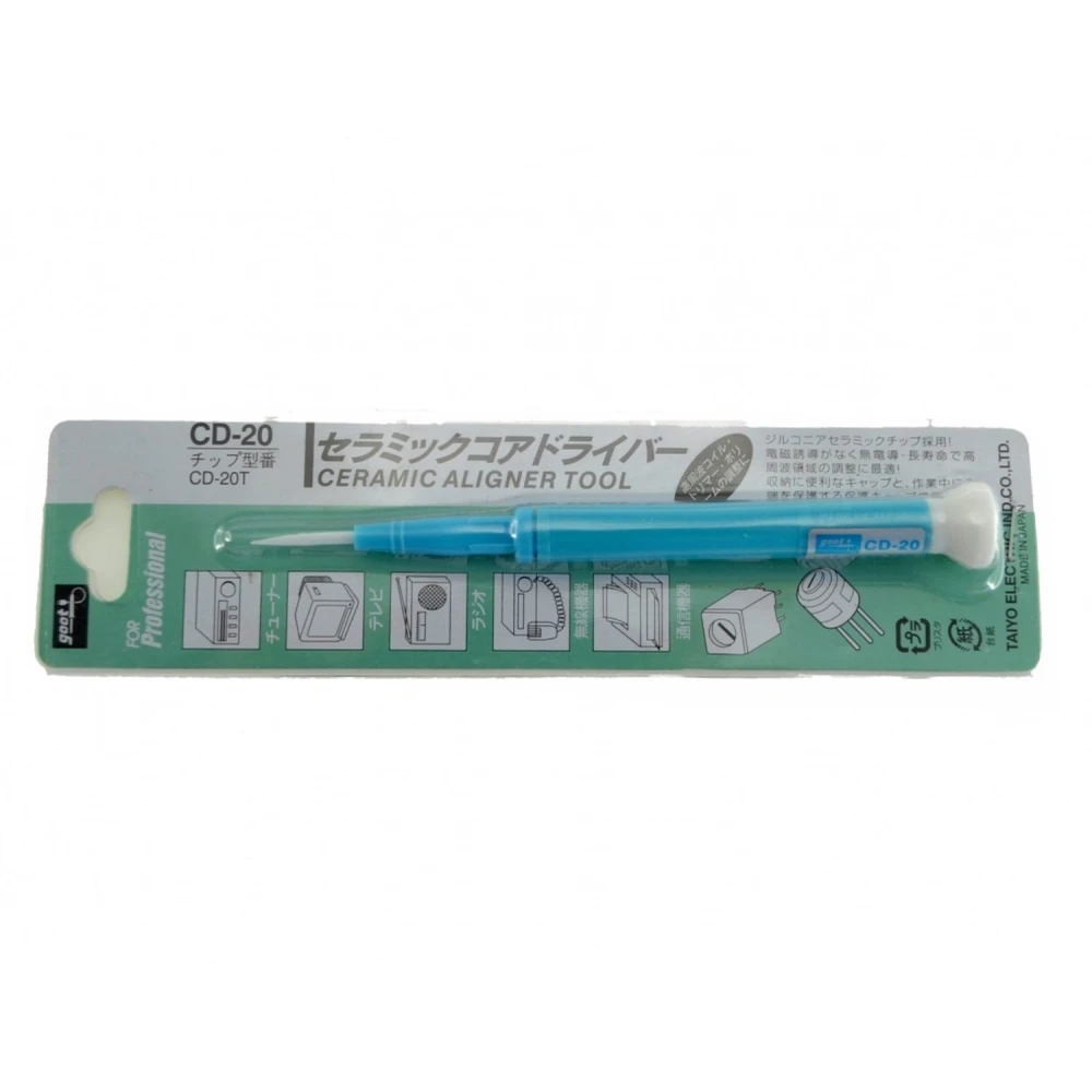 Keramický seřizovací šroubovák pro potenciometry GOOT CD-20 1,8mmx0,4mm