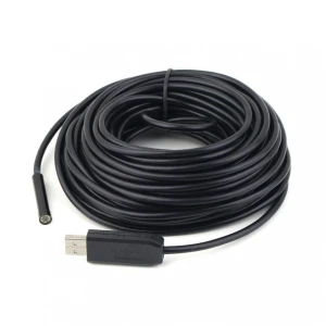USB endoskop 5 metrů vodotěsný s flexibilní 7mm čočkou a LED
