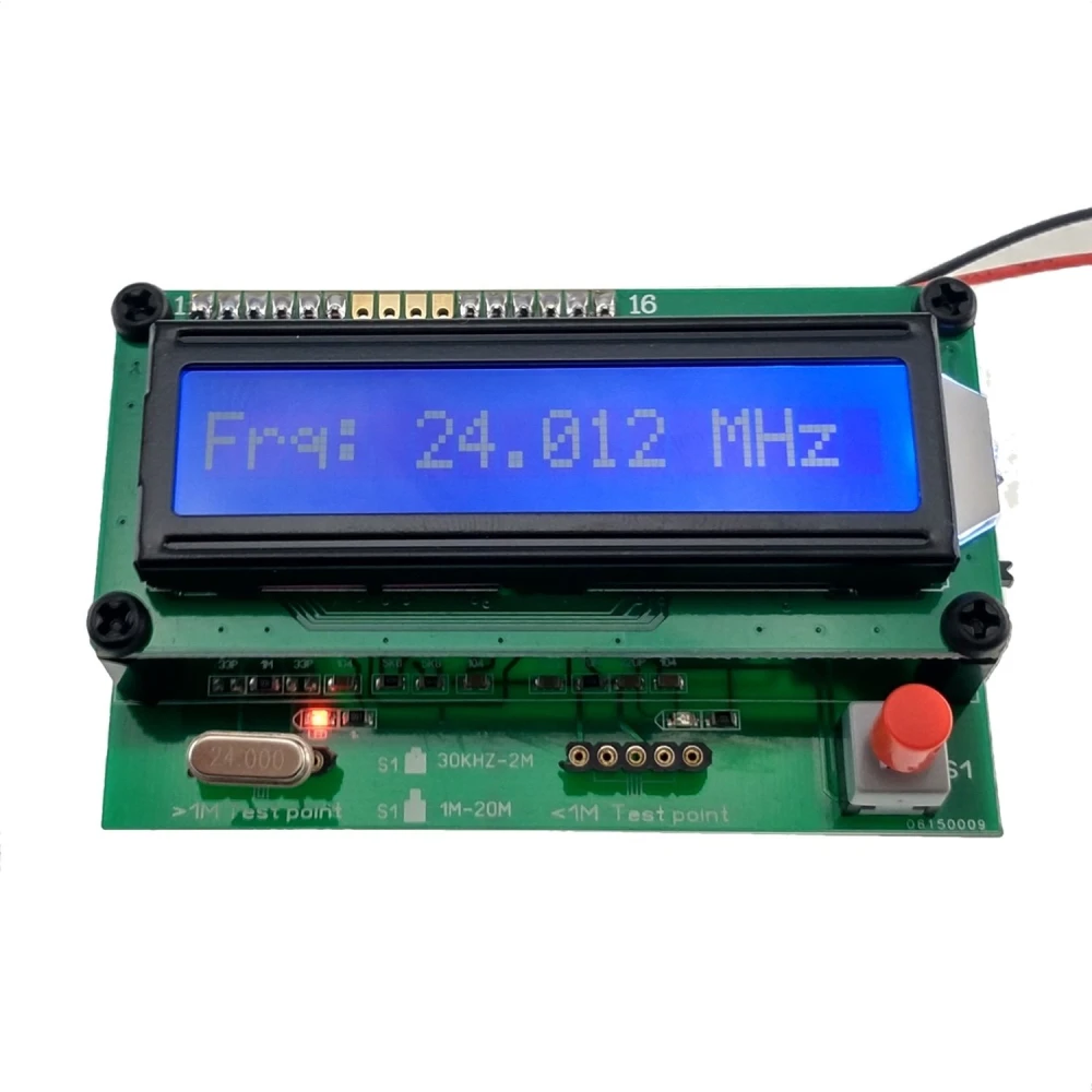 Zařízení pro testování a měření krystalů (30 kHz až 20 MHz)