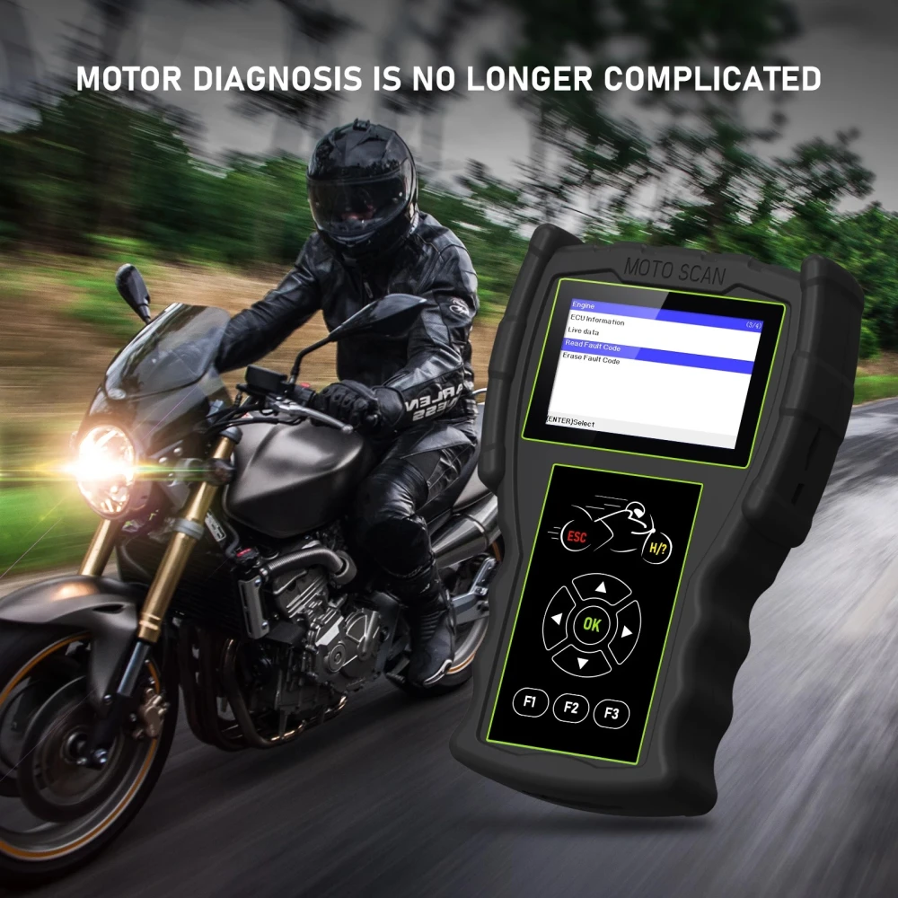 Diagnostický skener OBD pro motorky JDiag M100 Pro pro servis KTM Honda Yamaha Kawasaki BMW