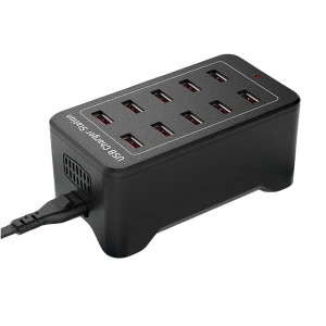 USB nabíjecí stanice 10 portů s IQ Charge - 50W 12A, 2.4A na port