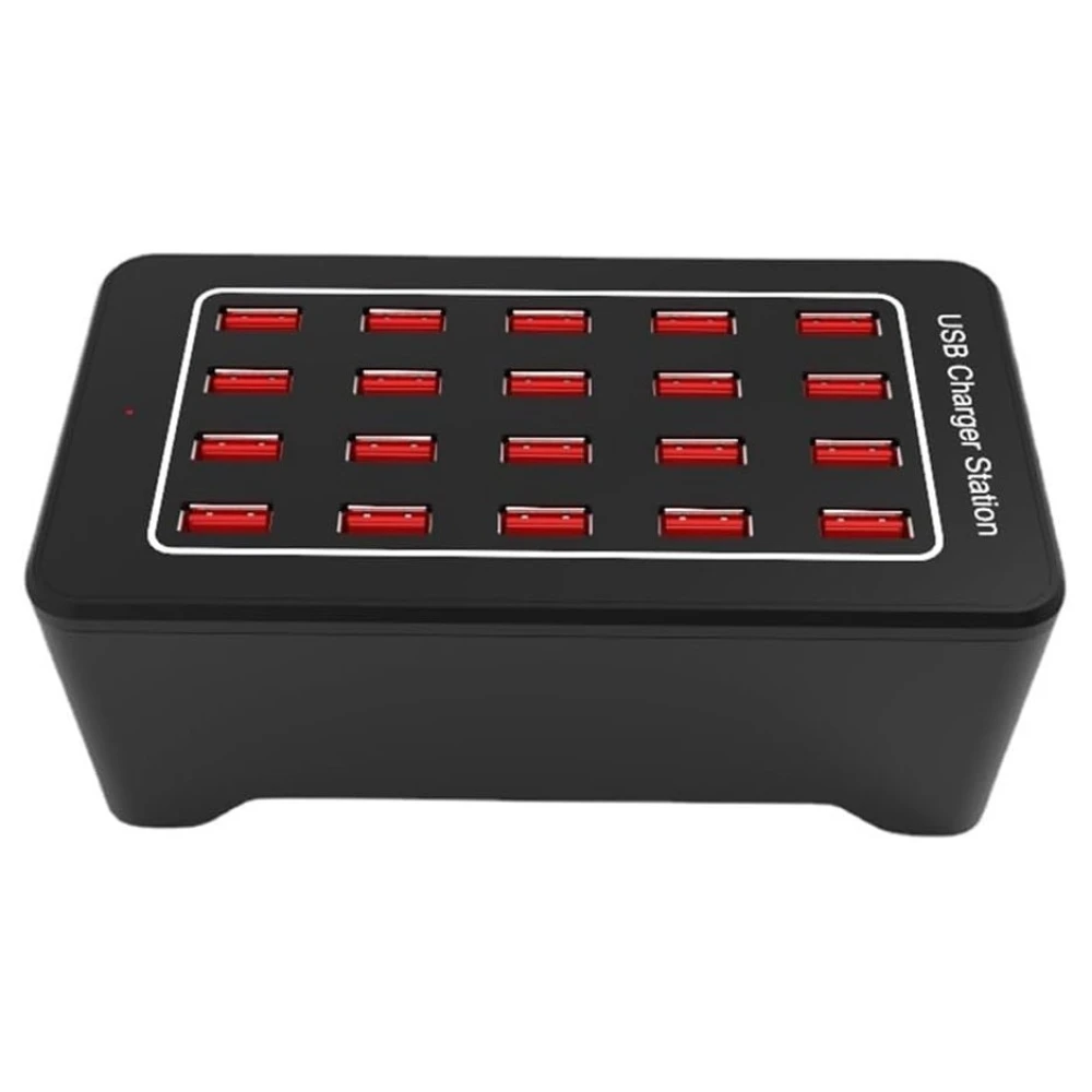 USB nabíjecí stanice 20 portů s IQ Charge - 100W, 2.4A/port