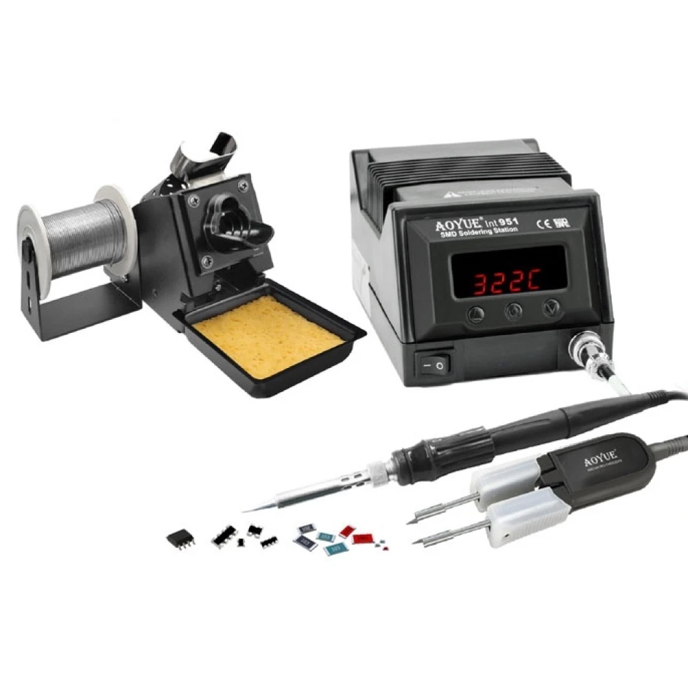 Pájecí stanice Aoyue 951 SMD s mikro pinzetami pro přesné pájení