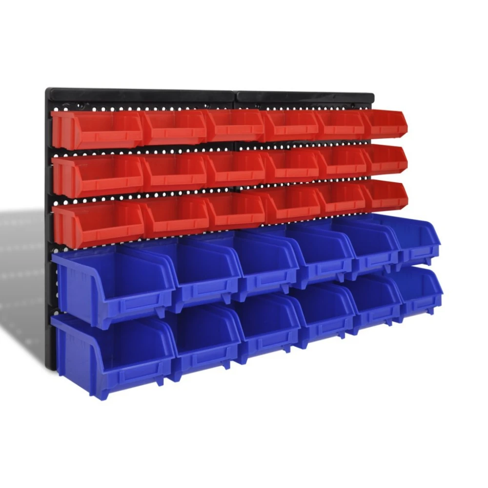 Nástěnný dílenský organizér s boxy TSX TOOL 32pc