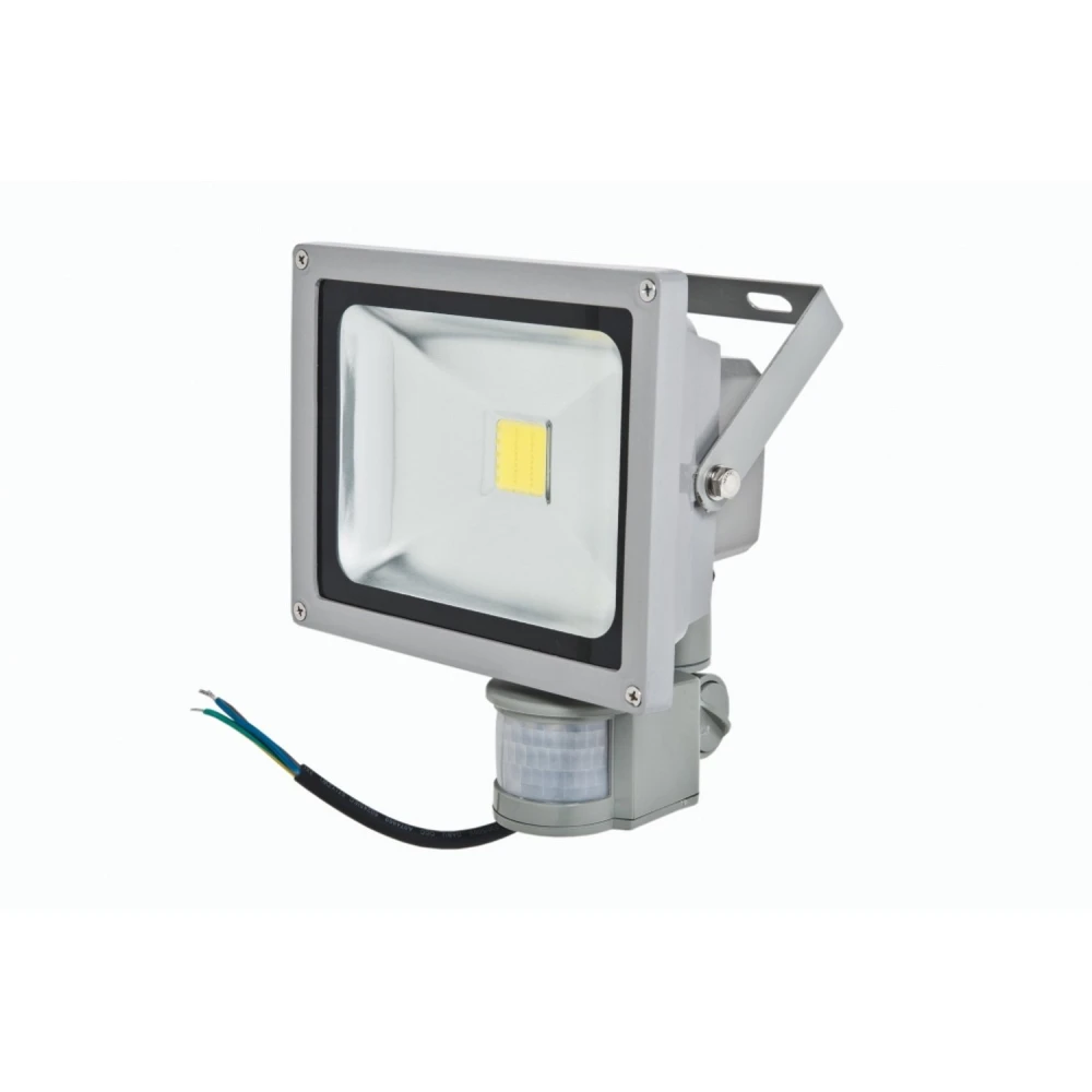LED reflektor 20W se senzorem pohybu a bílým světlem 6000K