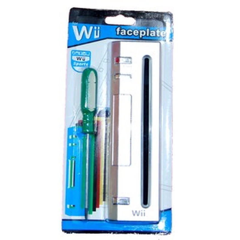Stříbrný přední panel pro Wii - originální náhradní díl satkit