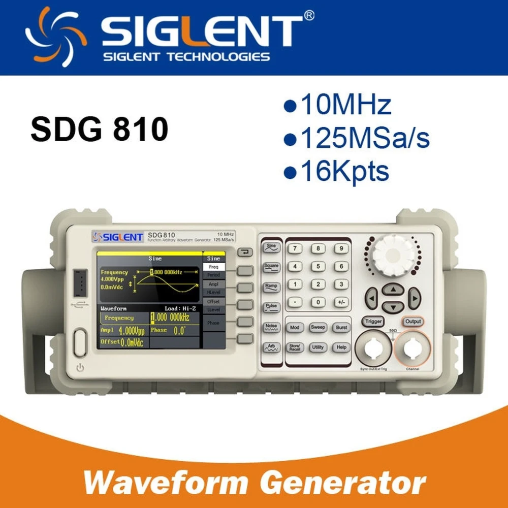 Siglent SDG810 10MHz generátor funkcí pro elektronické aplikace
