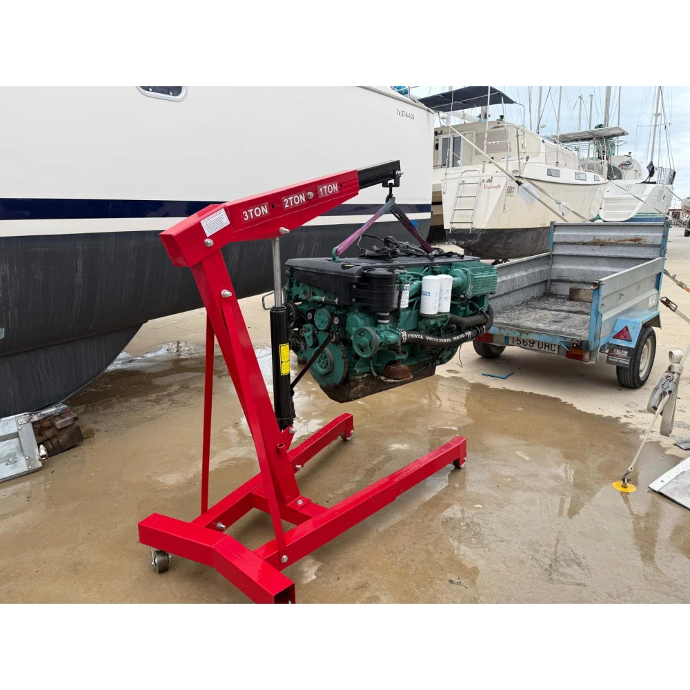 Hydraulický dílenský jeřáb 3 tuny pro zvedání motorů a těžkých strojů
