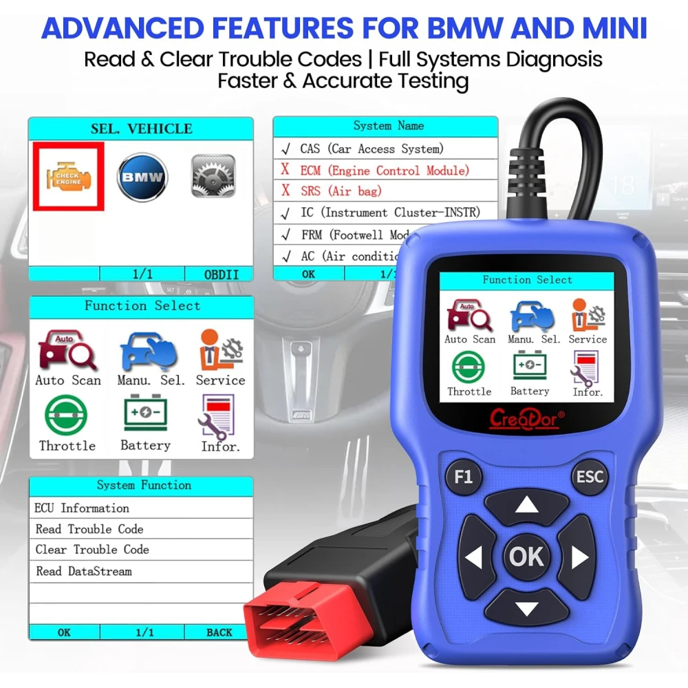 Diagnostická OBD2 sada BMW Creator C420 pro BMW a Mini