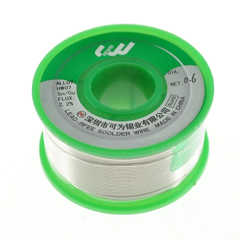 Bezolovnatý pájecí drát 0.6 mm Sn99 Ag0.3 Cu0.7 v 100g cívce