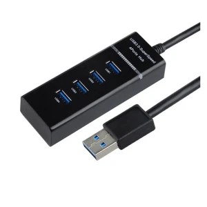 USB 3.0 hub se 4 porty, vypínačem a vysokou rychlostí pro PC a Mac