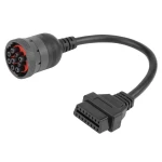 Cable adaptador negro para uso en aplicaciones marinas e industriales