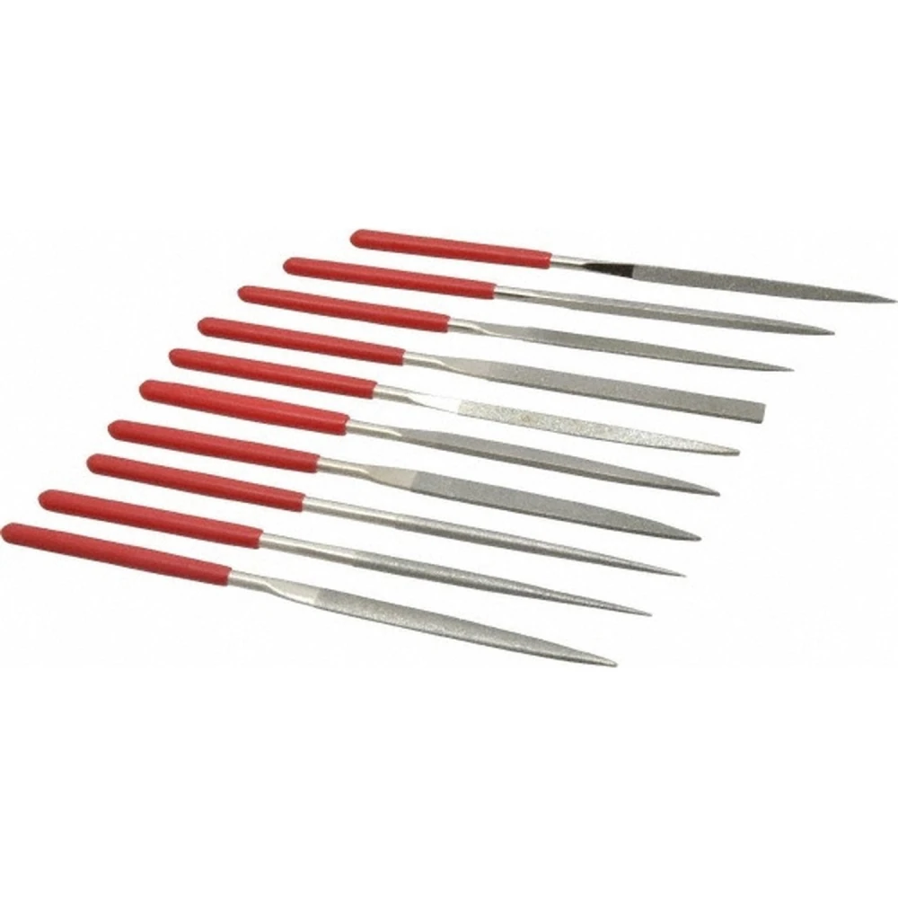 Sada 10 jemných mini pilníků 140x3mm pro přesnou elektroniku